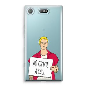 Gimme a call: Sony Xperia XZ1 Compact Transparant Hoesje