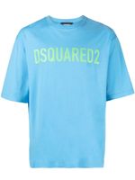 DSQUARED2 t-shirt en coton à logo imprimé - Bleu