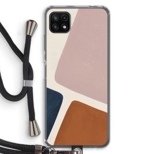 Geo #2: Samsung Galaxy A22 5G Transparant Hoesje met koord