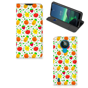 Nokia 1.4 Flip Style Cover Fruits