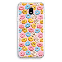 Pink donuts: Samsung Galaxy J3 (2017) Transparant Hoesje - thumbnail