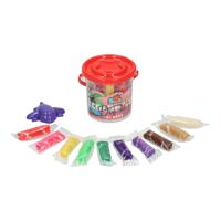 Lobbes Kleisetje in ton - 9 kleuren klei - 13dlg.