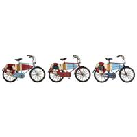 Decoratieve figuren Home ESPRIT Blauw Rood Marineblauw 29 x 11 x 17 cm (3 Stuks)