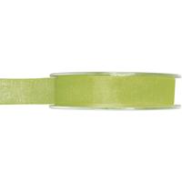 Organza sierlint - groen - 15 mm x 20 meter - Hobby decoratie lint - Cadeaulint