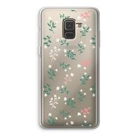 Small white flowers: Samsung Galaxy A8 (2018) Transparant Hoesje Small white flowers: Samsung Galaxy A8 (2018) Transparant Hoesje