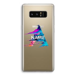 Abstract Spectrum: Samsung Galaxy Note 8 Transparant Hoesje