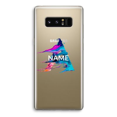 Abstract Spectrum: Samsung Galaxy Note 8 Transparant Hoesje
