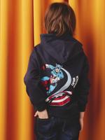 Marvel® AVENGERS Captain America sweater met capuchon marineblauw