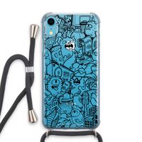 Vexx Black City : iPhone XR Transparant Hoesje met koord