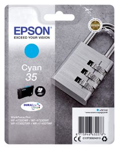Epson Padlock Singlepack Cyan 35 DURABrite Ultra Ink