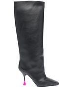 3juin bottes Anita 100 mm en cuir - Noir