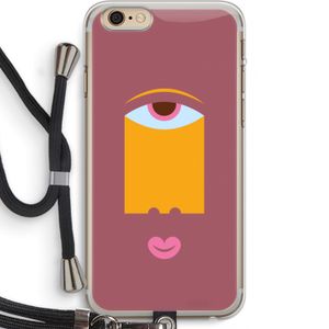 Mono V: iPhone 6 PLUS / 6S PLUS Transparant Hoesje met koord