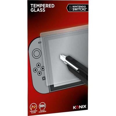 Gehard glazen schermbeschermer - KONIX - Nintendo Switch 2 - Anti-bubbel - Anti-kras - Hardheid 9H - 100% transparant