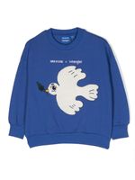 Mini Rodini x Wrangler sweat Peace Dove - Bleu