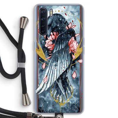 Golden Raven: Oppo A91 Transparant Hoesje met koord