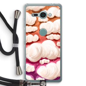 Katoen Wolken: Sony Xperia XZ2 Compact Transparant Hoesje met koord