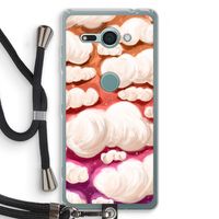 Katoen Wolken: Sony Xperia XZ2 Compact Transparant Hoesje met koord