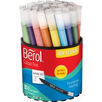 Berol colourfine, d 10 mm, lijndikte 0,3-0,7 mm, diverse kleuren, 42 stuk/ 1 doosje