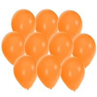 Bellatio Decorations ballonnen - 50x stuks - oranje - 27 cm - verjaardag - feestartikelen