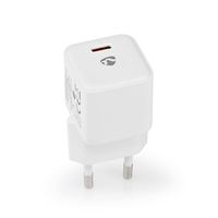 Nedis Oplader | 20 W | Snellaad functie | 1.67 / 2.22 / 3.0 A | Outputs: 1 | USB-C | Automatische Voltage Selectie - WCMPD20W100WT - thumbnail