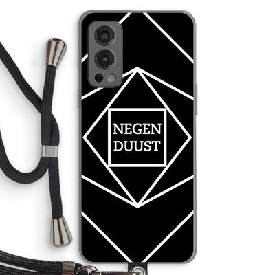 Negenduust geometrisch: OnePlus Nord 2 5G Transparant Hoesje met koord