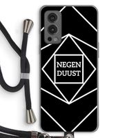 Negenduust geometrisch: OnePlus Nord 2 5G Transparant Hoesje met koord