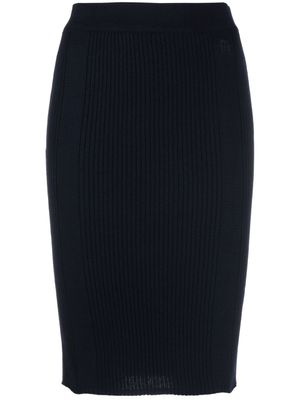 Tommy Hilfiger jupe crayon en maille - Bleu