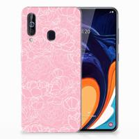 Samsung Galaxy A60 | TPU Case | White Flowers