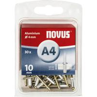 Novus 106437906 Blindklinknagel (Ø x l) 4 mm x 10 mm Aluminium Aluminium 30 stuk(s)