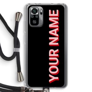 Namecase: Xiaomi Redmi Note 10S Transparant Hoesje met koord