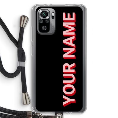 Namecase: Xiaomi Redmi Note 10S Transparant Hoesje met koord