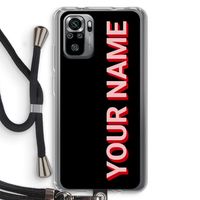 Namecase: Xiaomi Redmi Note 10S Transparant Hoesje met koord