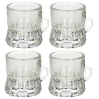 Shotglas - 8x - vorm bierpul glaasje/glas - met handvat - 2cl - Oktoberfest