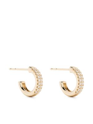 Mizuki créoles en or 14ct pavées de diamants
