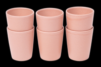 Koffiekopjes set van 6 - 250 ml - 6 persoons - Madeira - roze - Portugees stoneware