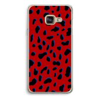 Red Leopard: Samsung A3 (2017) Transparant Hoesje
