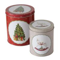 Boltze Home Voorraadblik Kerst 2-delig Metaal H13 En 16cm Delight