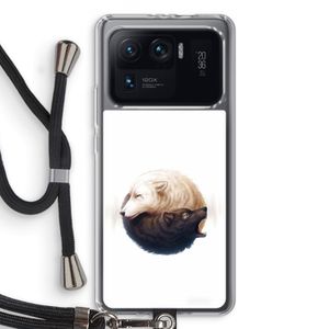 Yin Yang Wolves: Xiaomi Mi 11 Ultra Transparant Hoesje met koord