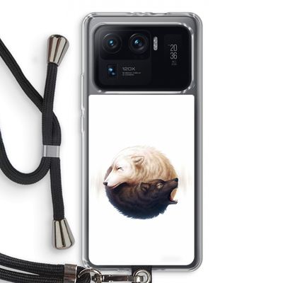 Yin Yang Wolves: Xiaomi Mi 11 Ultra Transparant Hoesje met koord