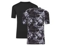 Reebok 2 heren sportshirts (S, Zwart/wit)
