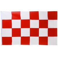 Provincie Noord Brabant vlag - 90 x 150 cm - Provinciale vlaggen - Polyester - met ringen