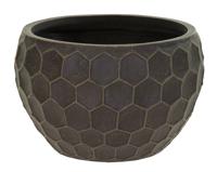 Yara Bowl Low Coffee D31H20 bloempot fiberclay clayfibre MCollections - Mcollections