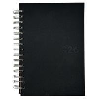 Agenda Didex BOSTON Zwart 14,5 x 21 cm 2026