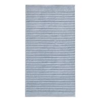 WECYCLED® badstofhanddoek, rookblauw Maat: 50 x 100 cm