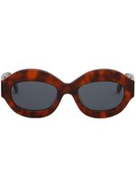 Marni lunettes de soleil à monture ronde - Marron - thumbnail