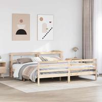 Bedframe zonder matras massief grenenhout 200x200 cm