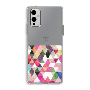 Gekleurde driehoekjes: OnePlus 9 Transparant Hoesje