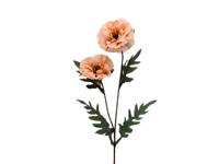 Kunstbloem papaver spray zalm roze, 64 cm - Buitengewoon de boet