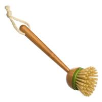 5Five Afwasborstel met ronde kop - 22 cm - van bamboe hout - Afwassen - Schoonmaken