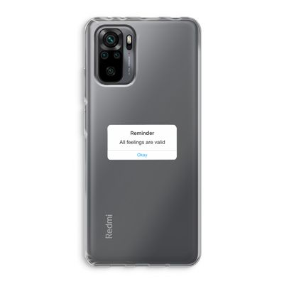 Reminder: Xiaomi Redmi Note 10 Pro Transparant Hoesje